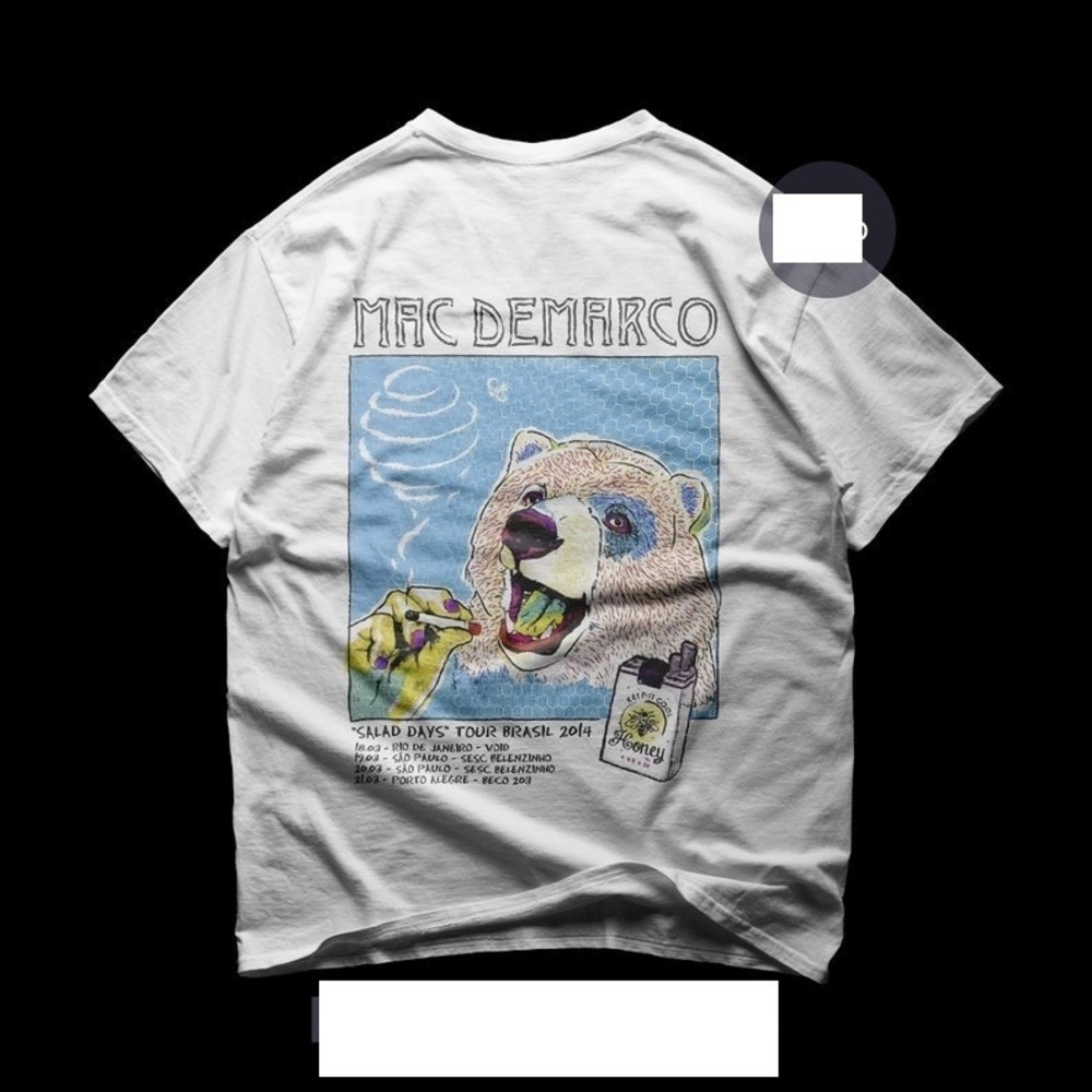 Mac Demarco Back T-Shirt - This Old Dog Single - Salad Days